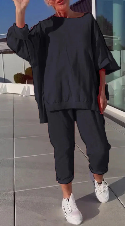 Agatha™ - Damski Przewiewny Oversize'owy Dwuczęściowy Zestaw