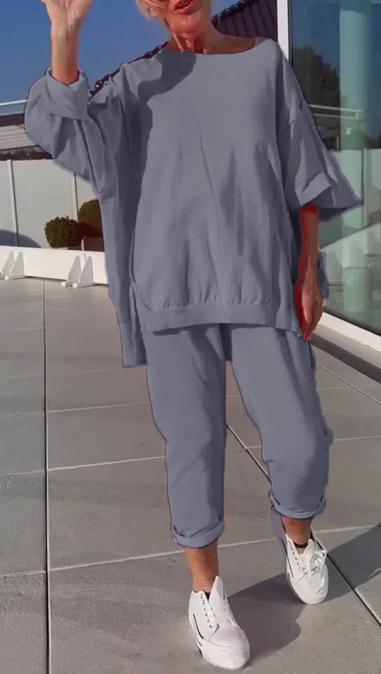 Agatha™ - Damski Przewiewny Oversize'owy Dwuczęściowy Zestaw