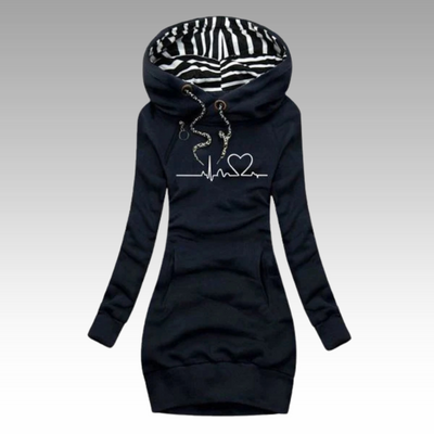 Knitelle™ - Stylowa i Wygodna Sukienka z Dzianiny z Nadrukiem