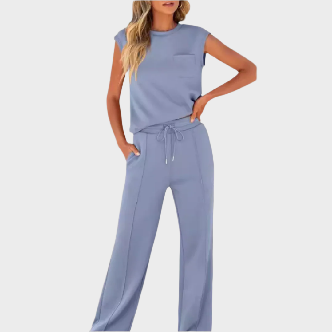 Lena™ - Wygodny zestaw dwuczęściowy z sznurkiem