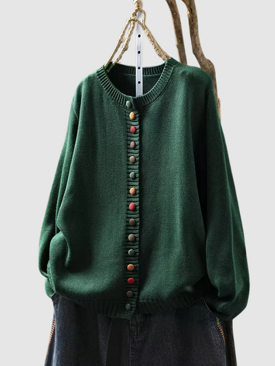 Callie™ -Kardigan z Kolorowymi Guzikami