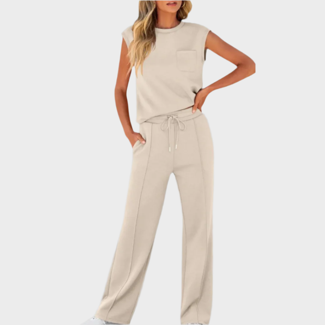 Lena™ - Wygodny zestaw dwuczęściowy z sznurkiem