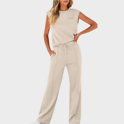 Lena™ - Wygodny zestaw dwuczęściowy z sznurkiem