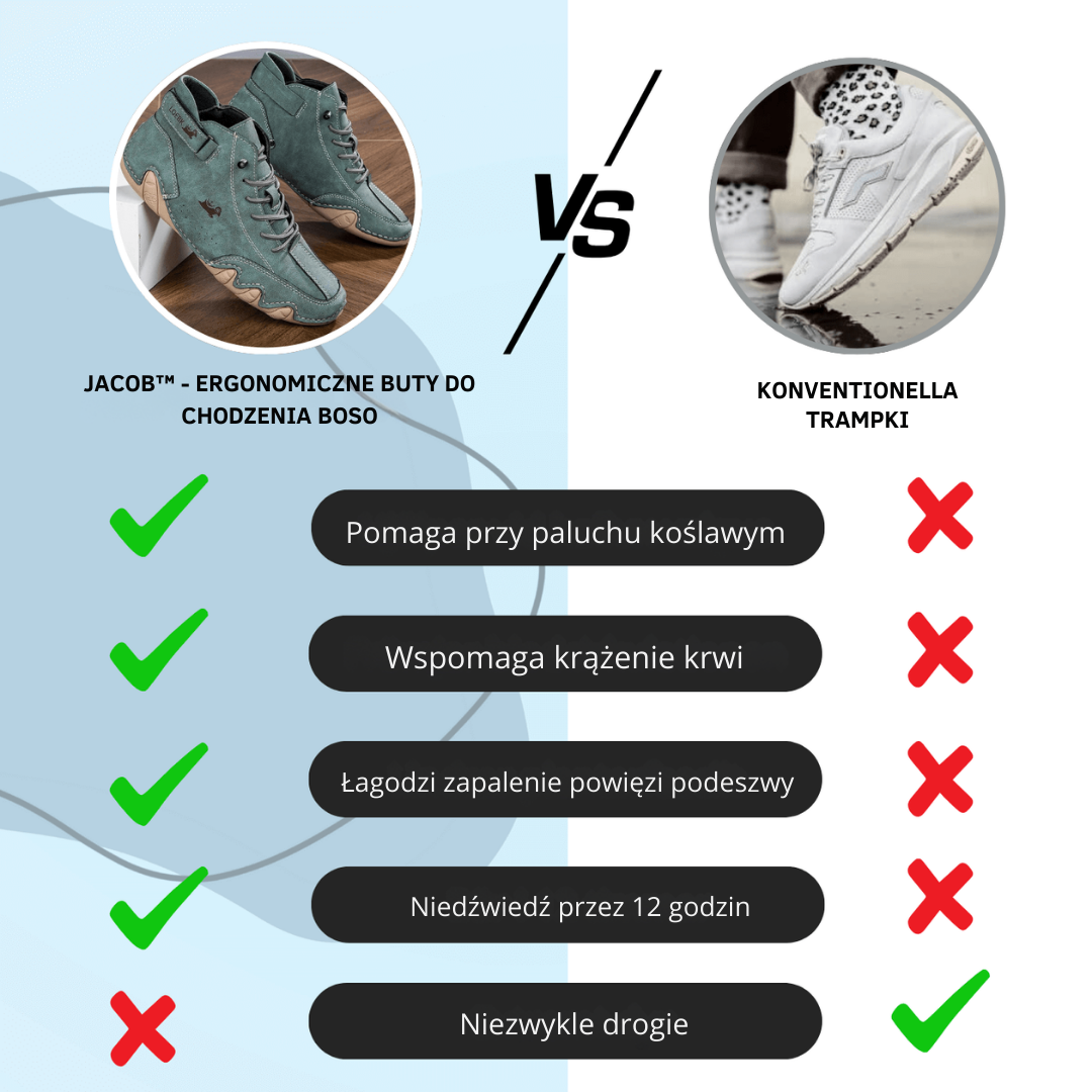 Jakub™ - Ergonomiczne i przeciwbólowe buty do chodzenia boso