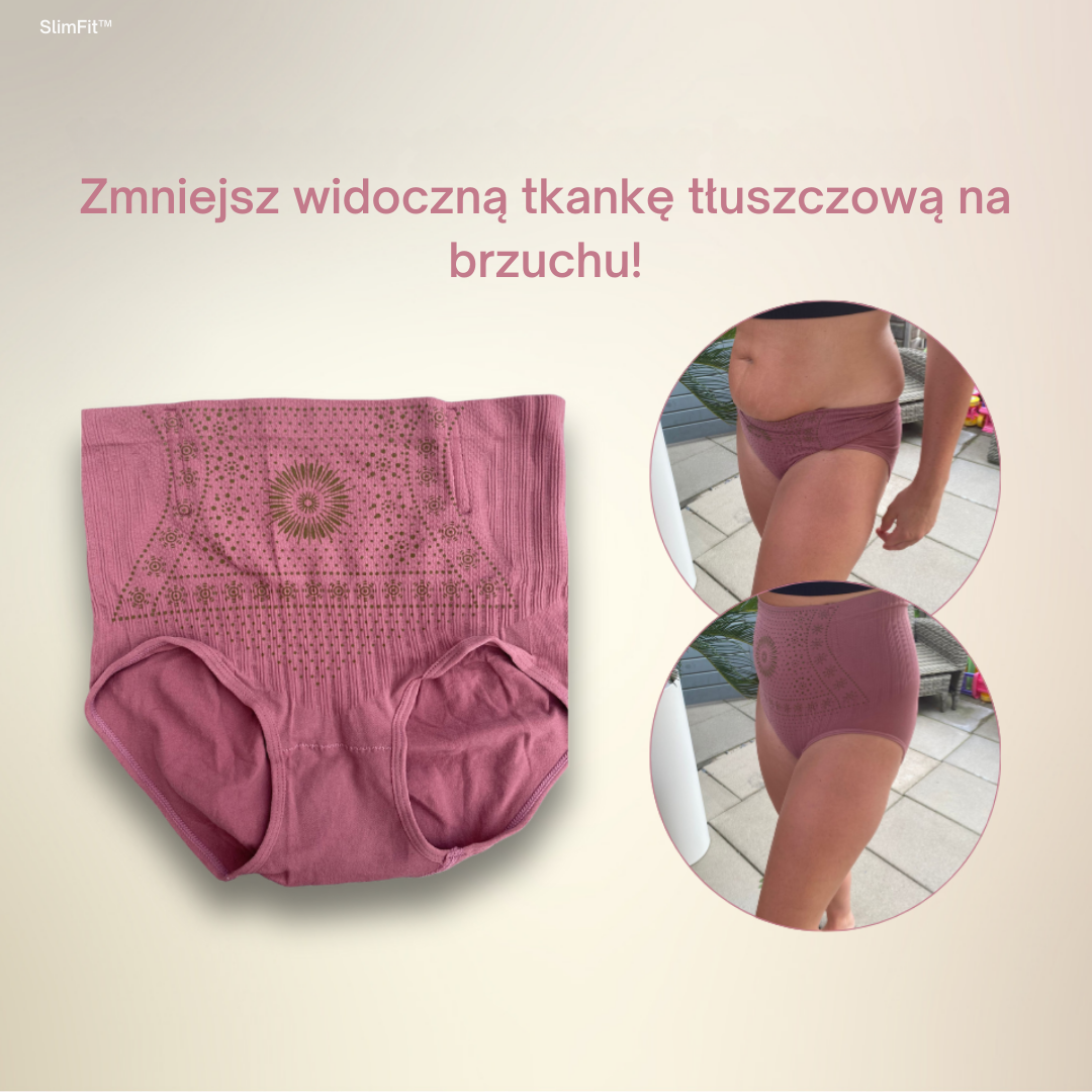 SlimFit™ - Komfortowe Majtki z Wysokim Stanem i Wsparciem Brzucha – 5 sztuk