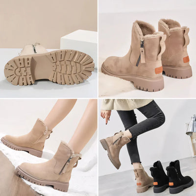 Wintera™ – Wyściełane Buty Zimowe z Bocznym Zamkiem Błyskawicznym