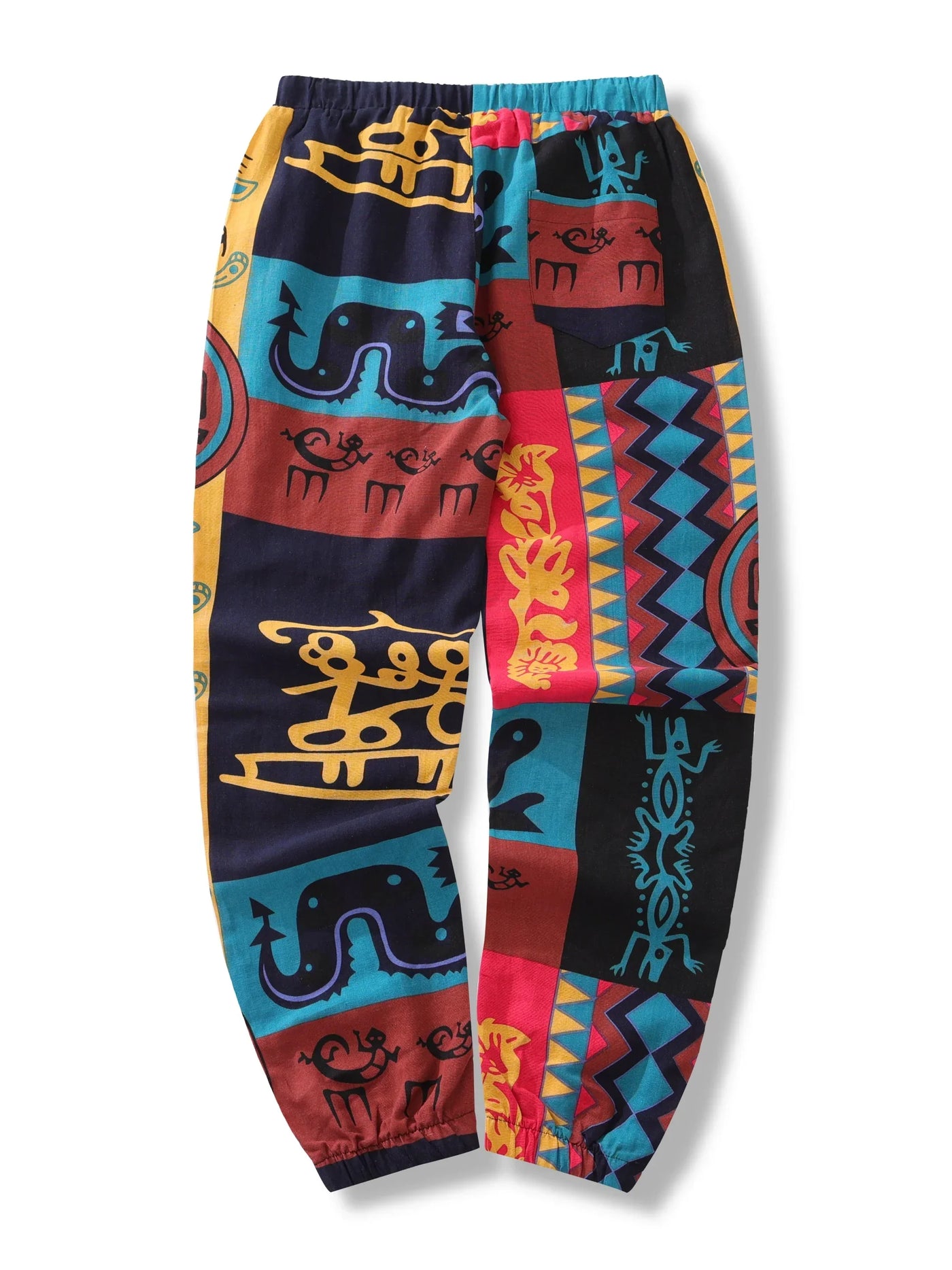 Zahara™ - Wygodne Spodnie z Nadrukiem Boho Tribal