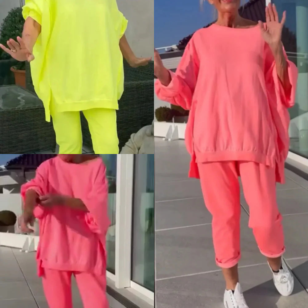 Agatha™ - Damski Przewiewny Oversize'owy Dwuczęściowy Zestaw