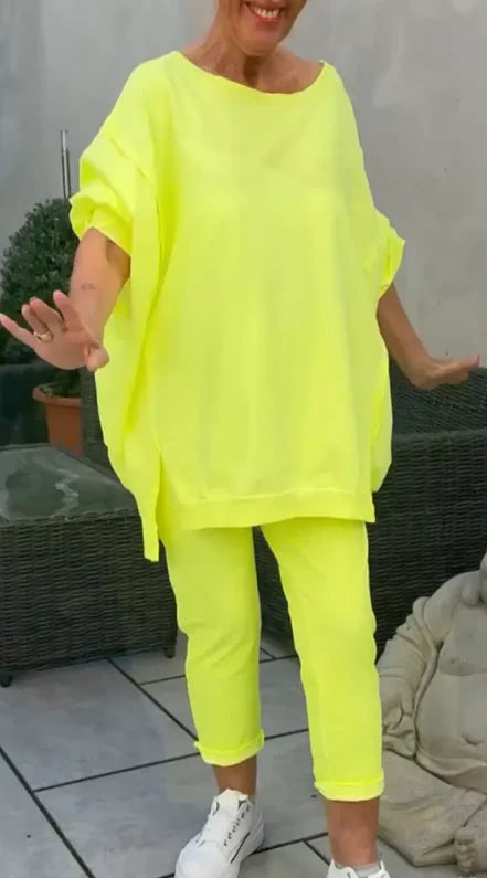 Agatha™ - Damski Przewiewny Oversize'owy Dwuczęściowy Zestaw