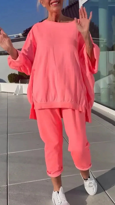 Agatha™ - Damski Przewiewny Oversize'owy Dwuczęściowy Zestaw