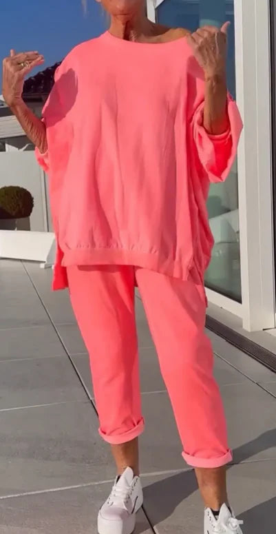 Agatha™ - Damski Przewiewny Oversize'owy Dwuczęściowy Zestaw