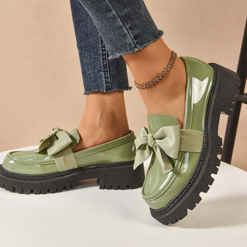 Ravisse™ - Eleganckie i Urocze Mokasyny na Platformie z Kokardką
